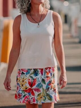RIP SKIRT HAWAII Floral Watercolour Wrap Skirt US Sz XXL
